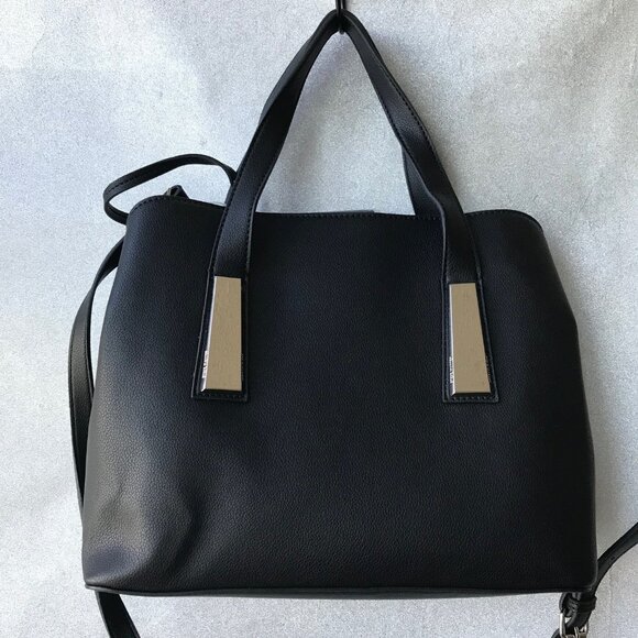 STEVE MADDEN BGRAMER Black SATCHEL/Crossbody 3 compartments inside w Card Case - Picture 2 of 10